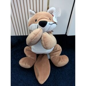 TY Pillow Pal FOXY the Fox Stuffed Animal Toy Plush Beanie‎ Baby  1997 17" Long